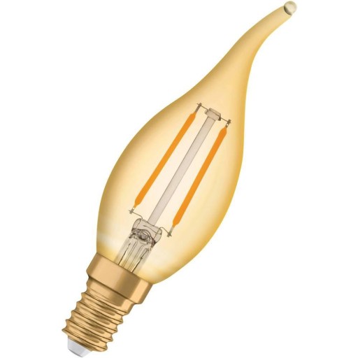Ozdobná LED žiarovka E14 BA35 1,5W 2400K OSRAM