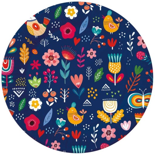 Papierové taniere Summer Collection - Have fun (tmavé), 18 cm/ 6 ks.