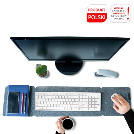 Plstená podložka pod klávesnicu a myš na stôl