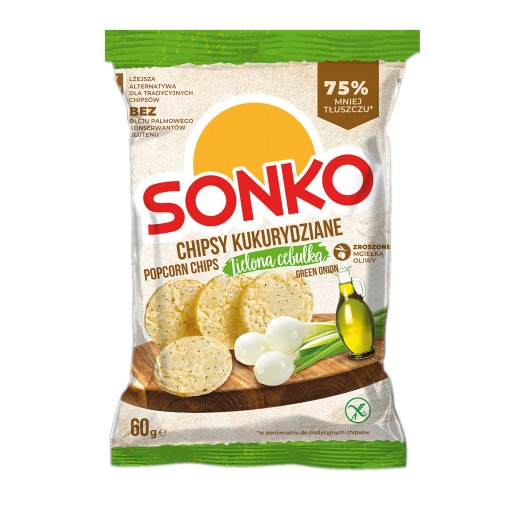 Sonko Popcorn plátky zelenej cibule 60 g