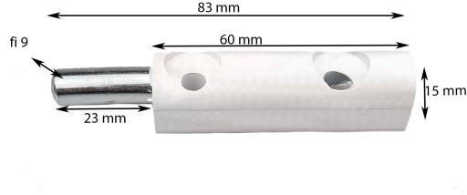 SKRUTOVANÝ PÁN DVERÍ z PVC W70, BIELY