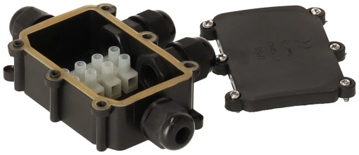 Hermetický elektrický box s tlmivkami 4x IP68 na záhradnú pôdu