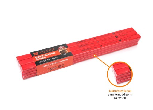 Stolárska ceruzka na drevo HB 300mm TEGER