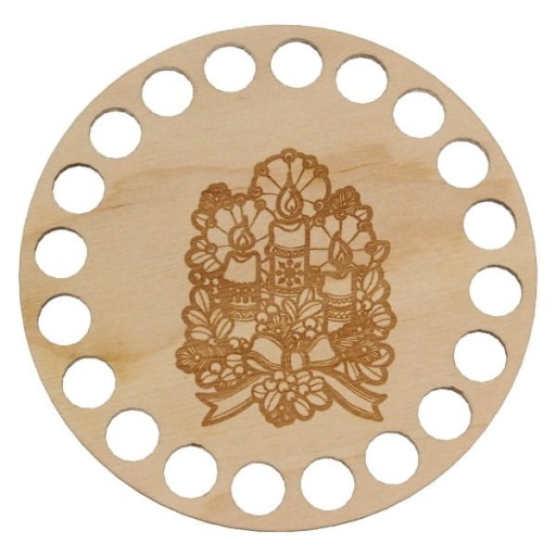BSZ275-E Podložka podložky - gravírovanie, kruh 10 cm - strana