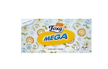 FOXY MEGA ULTRA SOFT WIPERS 2 VRSTVY 200KS
