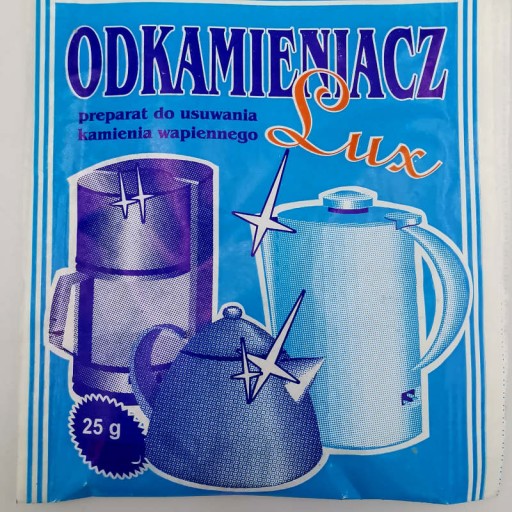 LUX odstraňovač vodného kameňa pre kávovary, varné kanvice, práčky, 25g