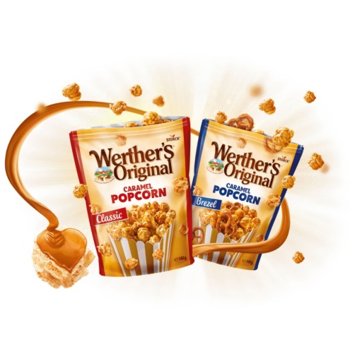 WERTHEROV KARAMELOVÝ POPCORN KARAMELOVÝ BREZEL 140G