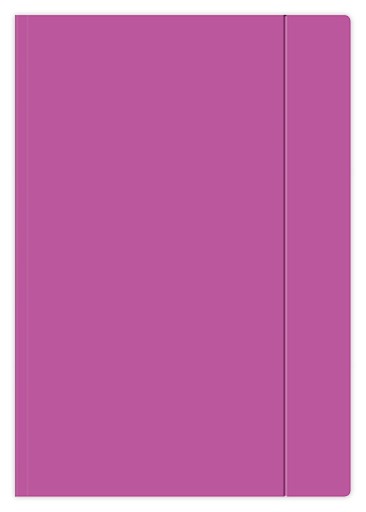 ZLOŽKA S GUMA A4+ FLUO PURPLE Interprint