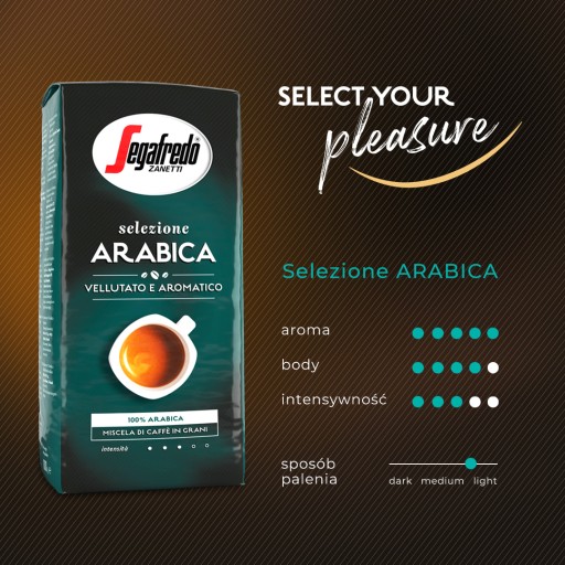 Segafredo Arabica RFA zrnková káva 250g 100% ARABICA