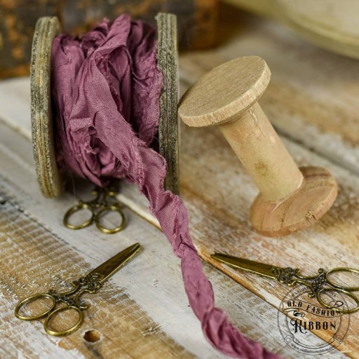 Vintage OLD FASHION RIBBON špinavá ružová stuha