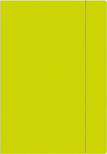A4+ zakladač s gumičkou, Fluo limetka