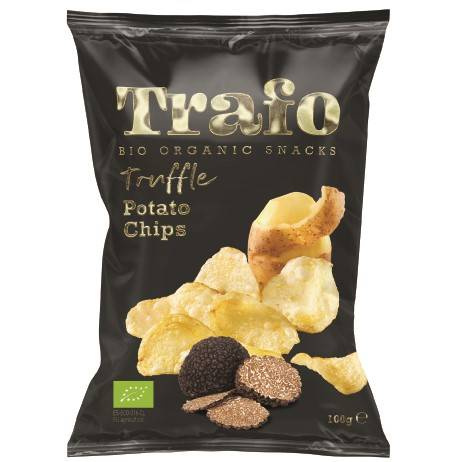 Zemiakové lupienky s príchuťou čiernej hľuzovky bio 100 G - Trafo