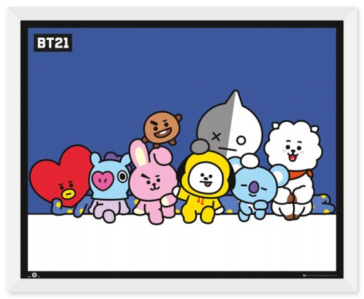 Originálny plagát BT21 Group Tata Mang 50x40 cm