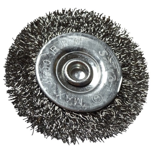 Hriadeľová kefa, okrúhla, vlnitý drôt, 40X6 mm