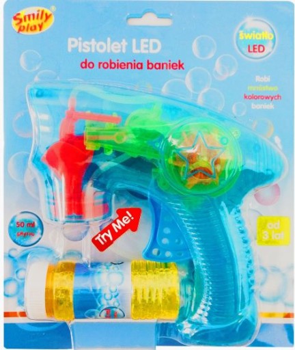 SMILY PLAY Bublinková pištoľ s LED bublinkami