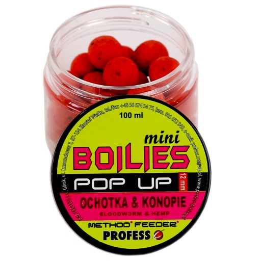 POP UP loptičky 12mm PROFESS - OCHOTKA / KONOP