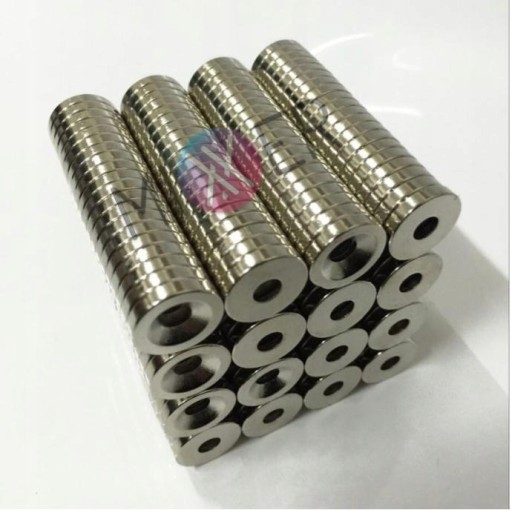 Neodymový magnet 12x3 krúžok s otvorom 5ks
