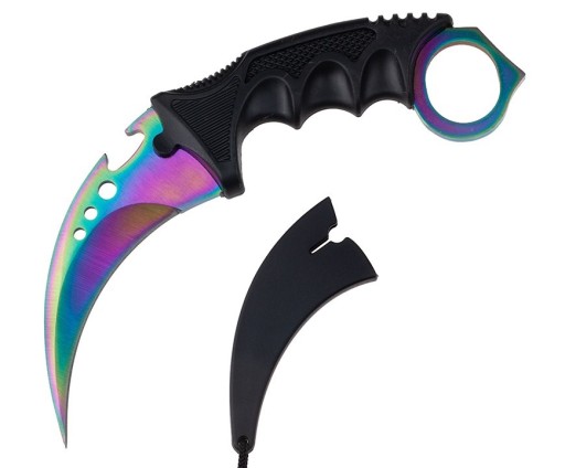 INDONESIA KARAMBIT Nôž RAINBOW CAW CSGO 19 cm