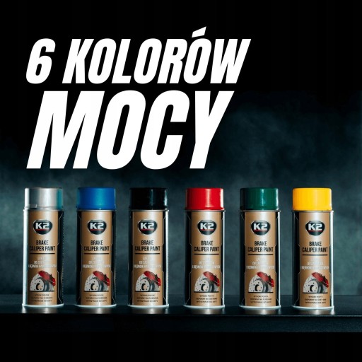 K2 Farba na brzdové strmene ČIERNA 400ml