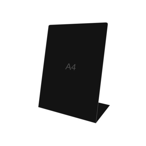 A4 stojace kriedové cenovky - zvislé/čierne