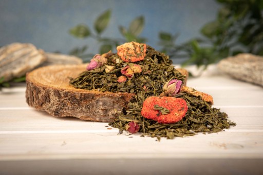 Sencha zelený čaj JAHODY V ŠAMPANSKOM 50g