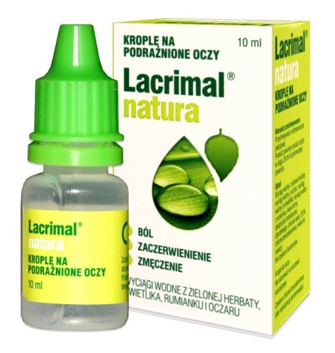 LACRIMAL NATURA zvlhčujúce očné kvapky 10ml x 1 fľaštička