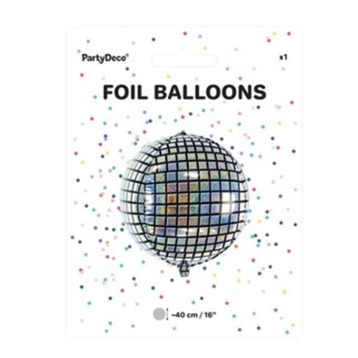 Fóliový BALÓN HOLOGRAPHIC disco DISCO GAL 80. roky 20. storočia