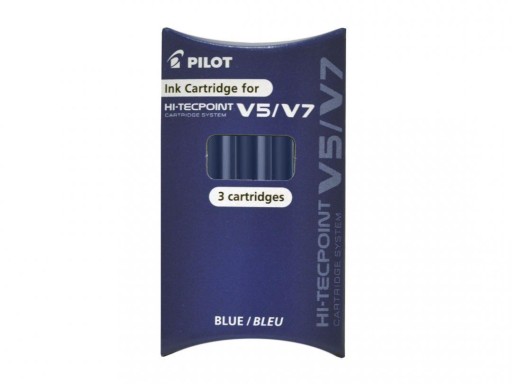 Kazety pre PILOT V5 a V7 Cartridge modrá, 3 ks
