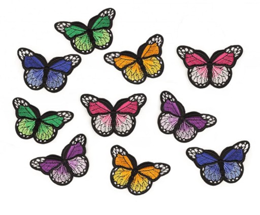 Nažehľovacia termo náplasť Butterfly Applique Patch GREEN /2811