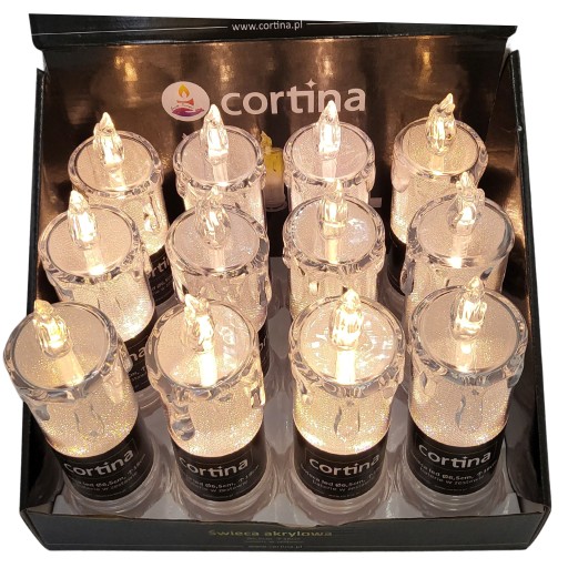 Dekoratívna LED vložka do sviečky Sviečka na batérie 18 cm teplá biela