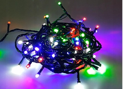 Svetlá na vianočný stromček 200LED reťaz Vnútorná Vonkajšie Viacfarebné 15m