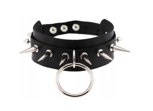 ČIERNA EKOKOŽENKA CHOKER BDSM GOTHIC PUNK GOLIER