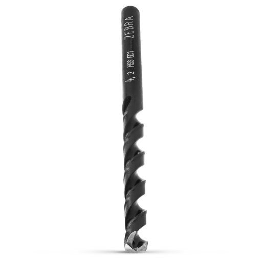 Vrták do kovu 4,2 mm špirálový HSS ZEBRA DIN338 130° do ocele WURTH 4,2 mm