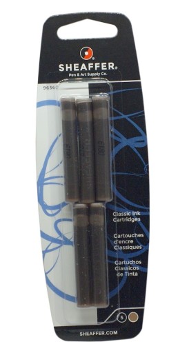 Atramentové perá Sheaffer - Hnedé 5 ks