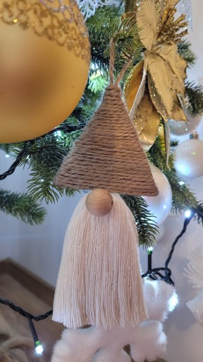 Točená bavlnená šnúra Macrame, prírodná, 200 m, 3 mm