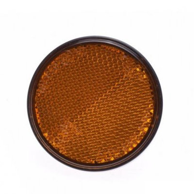 ROUND REFLECTOR oranžový univerzálny závit M6