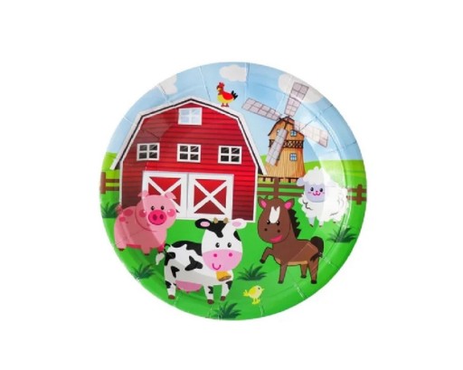 Farma papierové taniere 18 cm 10 ks