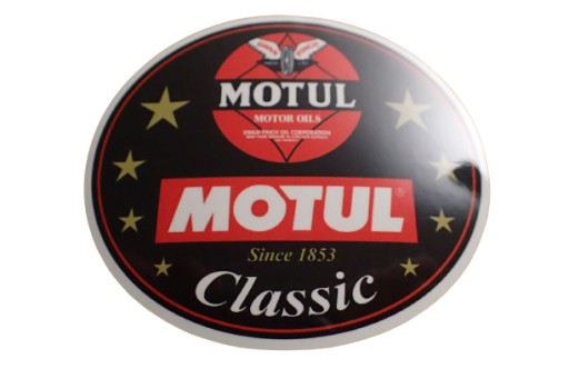 MOTUL STARÁ NÁLEPKA UNIKAT unikát 7,6 x 6,6 cm