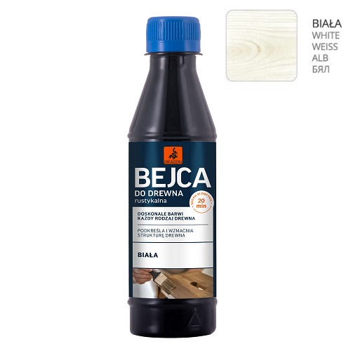 Lazúra na drevo Dragon 0,2 l BIELA