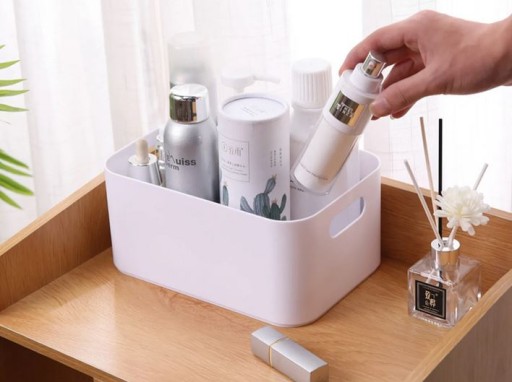 NÁDOBNÝ KOŠÍK JOY organizér na korenie 23x15,5x10 BIELY