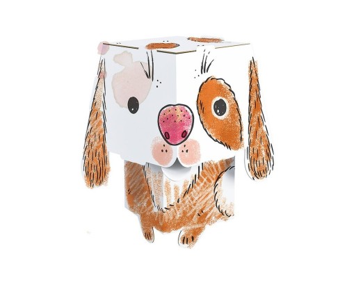 Omaľovánka-kompilácia Pes MONUMI CUBE HEAD