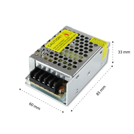 Napájací zdroj pre 12V 25W LED pásy pre CCTV RTV inštaláciu