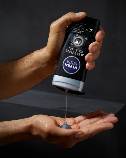 NIVEA ACTIVE CLEAN Pánsky sprchový gél 3v1 s aktívnym uhlím 250ml