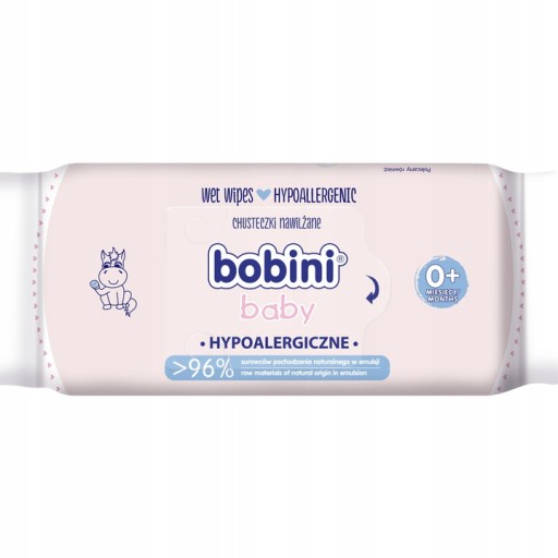 Bobini hypoalergénne vlhčené obrúsky