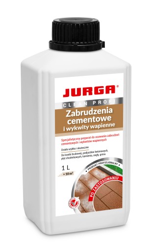 JURGA PRÍPRAVOK NA ODSTRAŇOVANIE VÁPENNÝCH výkvetov 1L
