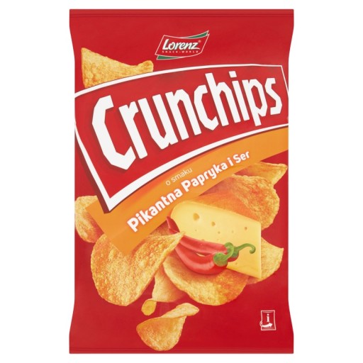 Crunchips Crisps pikantná paprika a syr 140 g