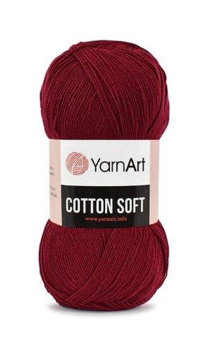 YARNART JEANS 66 bordová priadza