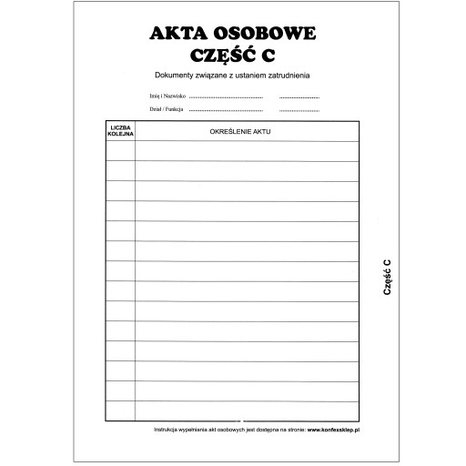 Zakladač na osobné spisy, dokumenty, priečinok Konfex T-01, modrý ABCDE