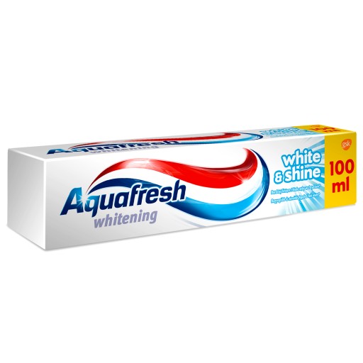 Aquafresh WHITE & SHINE zubná pasta 2x100 ml