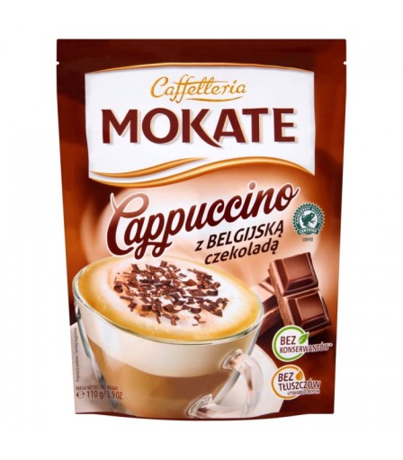 TAŠKA CAPPUCCINO MOKATE BELGICKÁ ČOKOLÁDA 110G